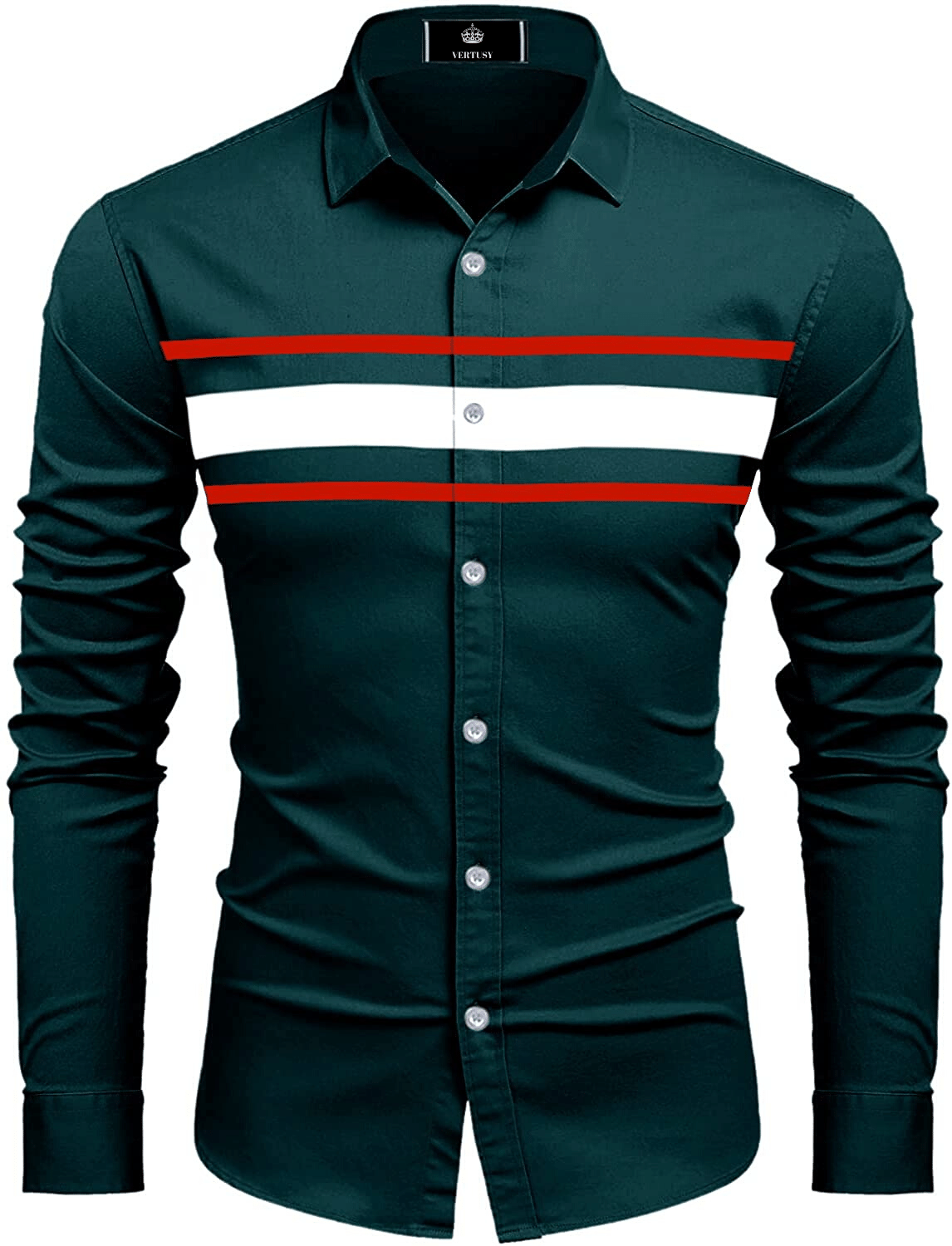 VERTUSY - Cotton Blend Regular Fit Green Men's Casual Shirt ( Pack of 1 ) VERTUSY - Cotton Blend Regular Fit Green Men's Casual Shirt ( Pack of 1 )