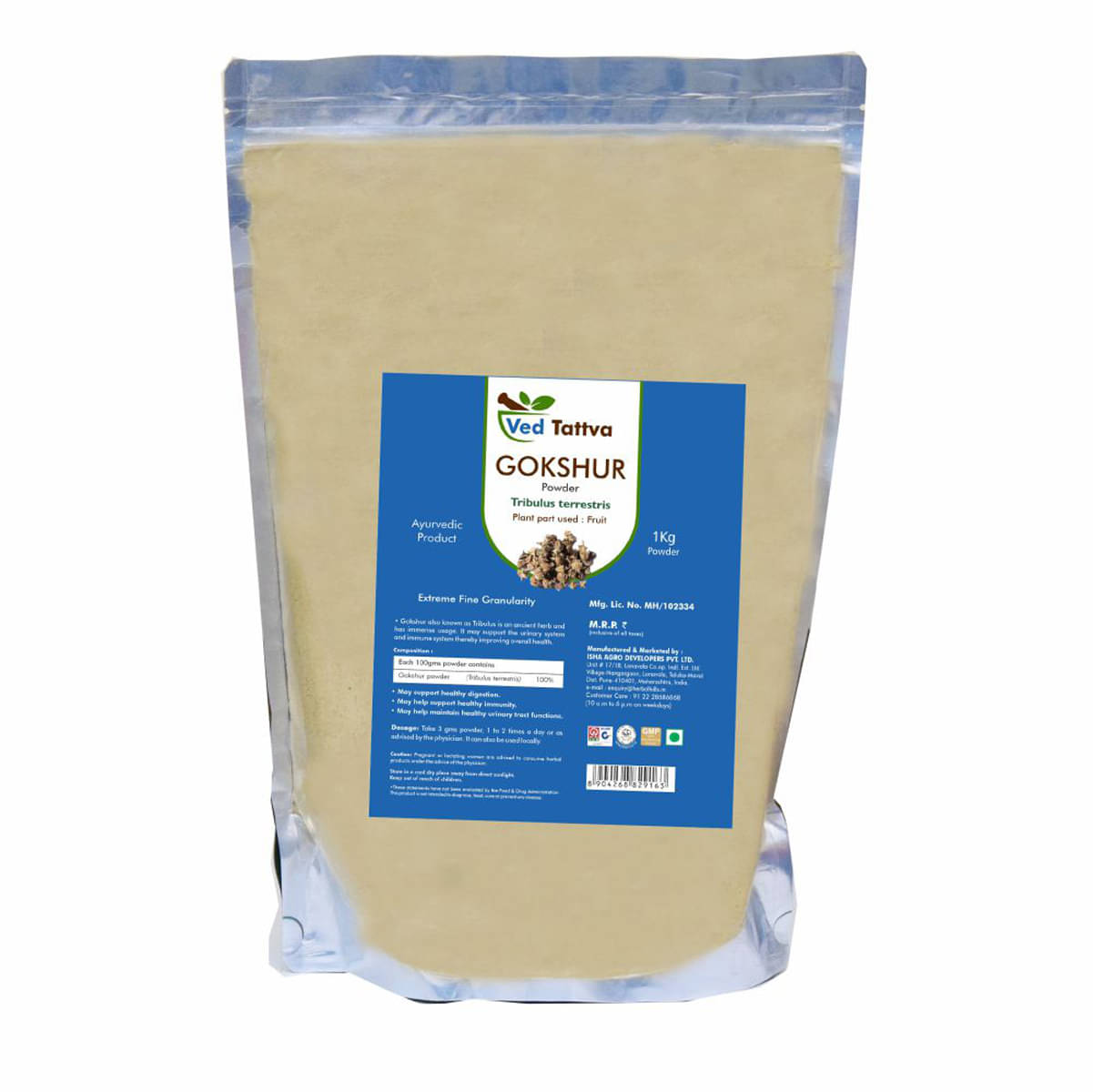 Ved Tattva Gokshur Powder 1 Kg Pack of 1 Ved Tattva Gokshur Powder 1 Kg Pack of 1