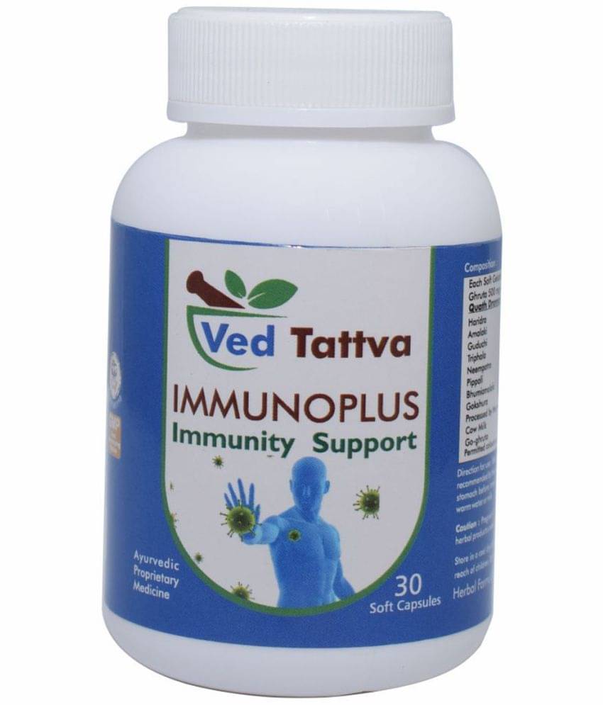 Ved Tattva Immuno Plus Capsule 30 No.S Pack of 1 Ved Tattva Immuno Plus Capsule 30 No.S Pack of 1