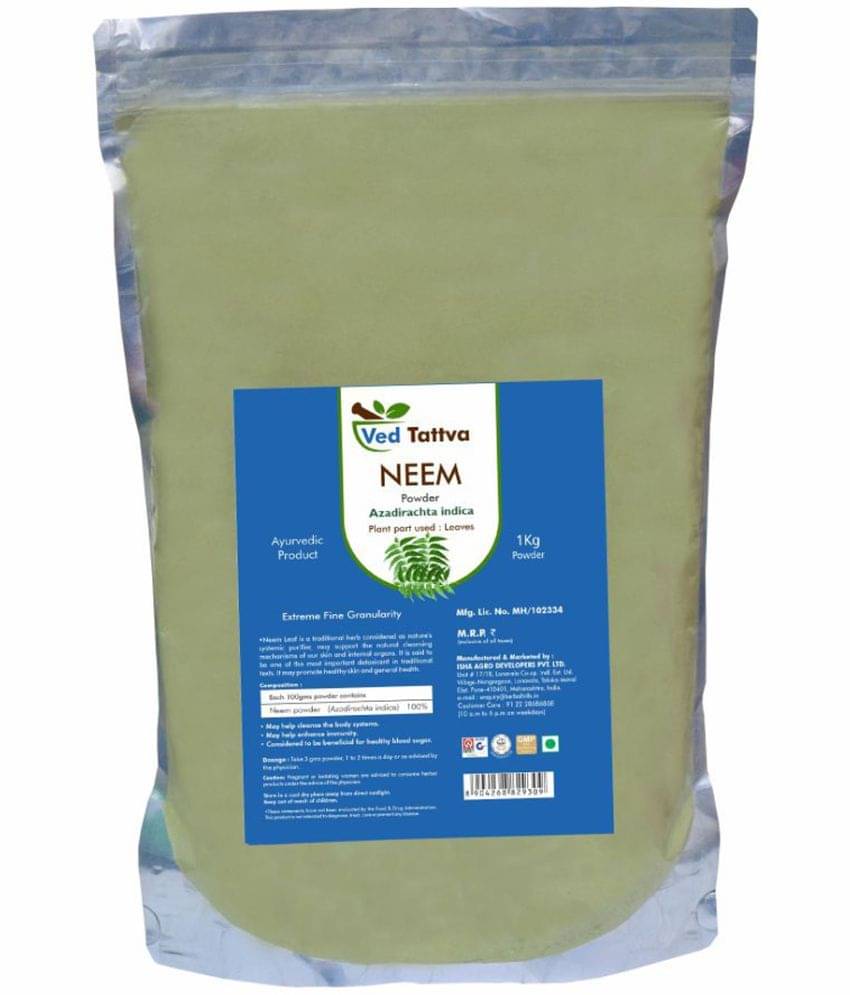 Ved Tattva Neem Patra Powder 1 Kg Pack of 1 Ved Tattva Neem Patra Powder 1 Kg Pack of 1
