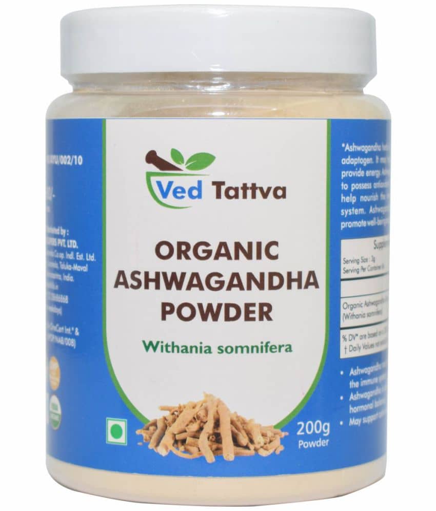 Ved Tattva Organic Ashwagandha Powder 200 Gm Pack of 1
