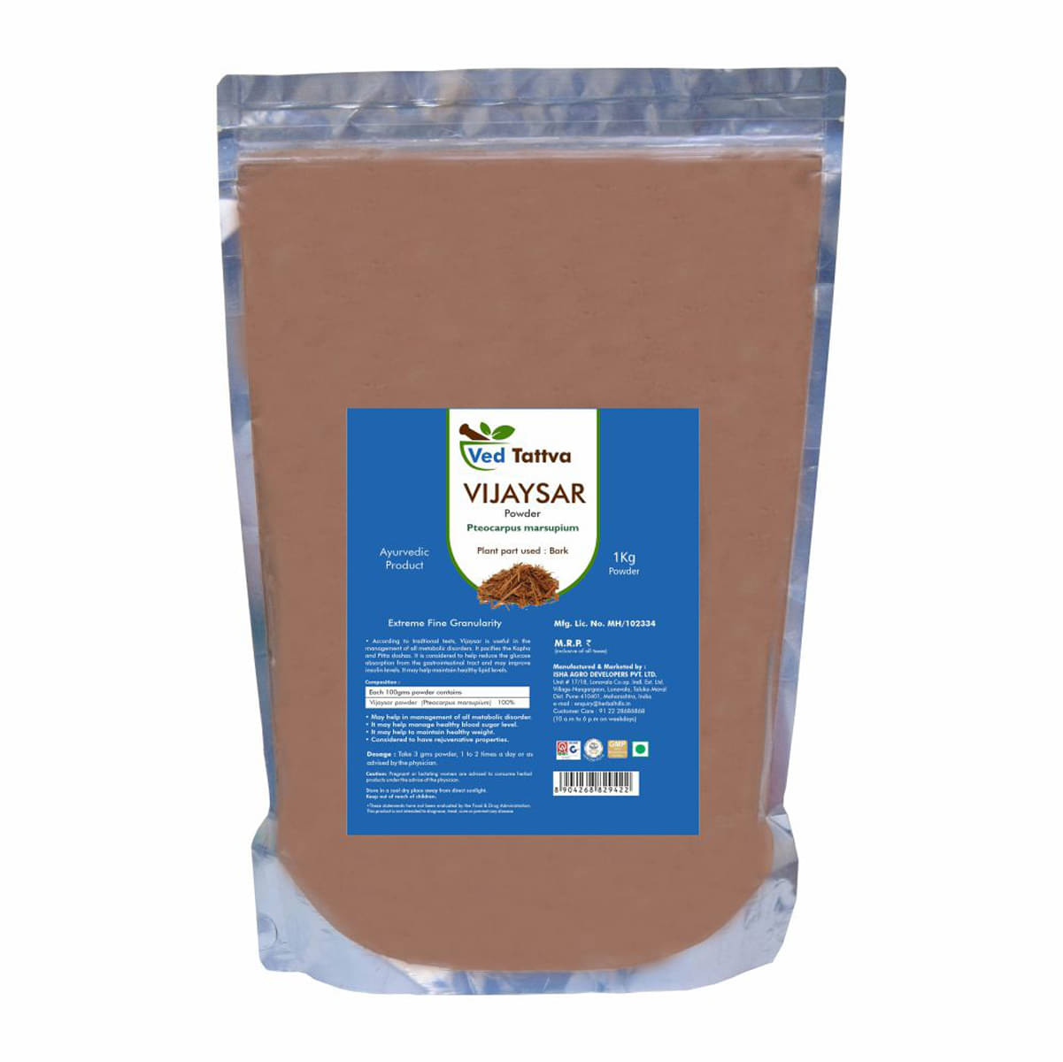 Ved Tattva Vijaysar Powder 1 Kg Pack of 1     			Ved Tattva Vijaysar Powder 1 Kg Pack of 1