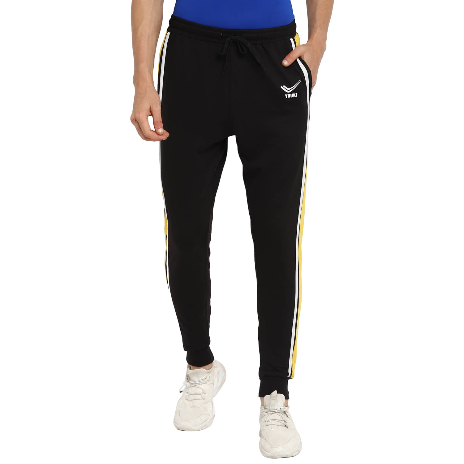 YUUKI - Cotton Blend Black Men's Sports Joggers ( Single Pack ) YUUKI - Cotton Blend Black Men's Sports Joggers ( Single Pack )