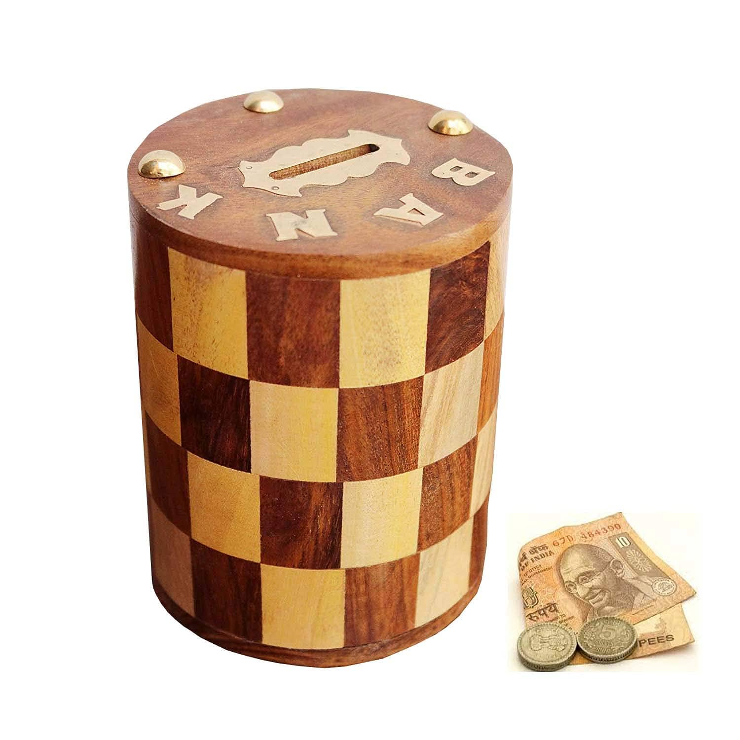 SWH Wood Piggy Bank - Pack of 1