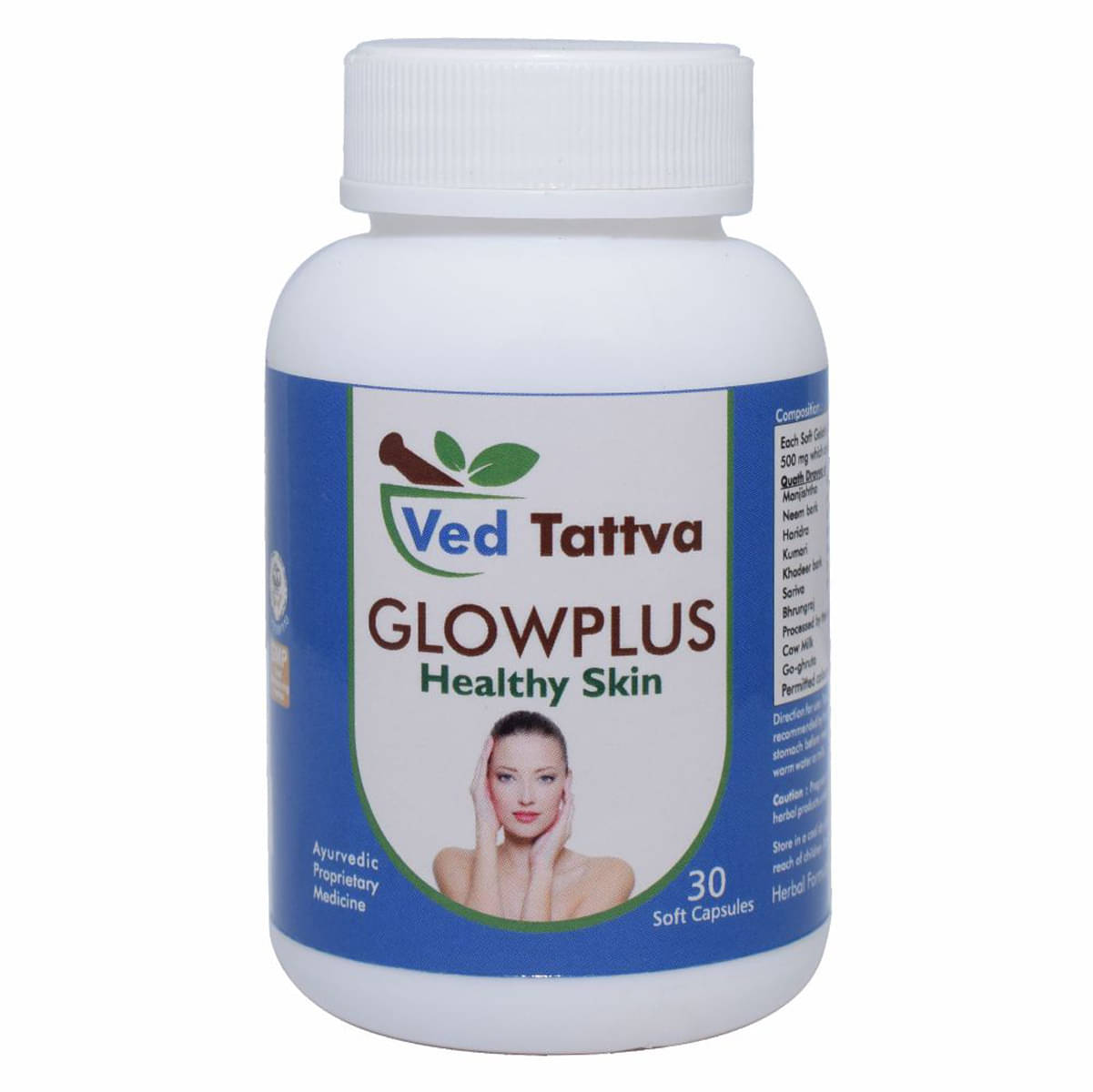 Ved Tattva Glow Plus Capsule 30 No.S Pack of 1 Ved Tattva Glow Plus Capsule 30 No.S Pack of 1