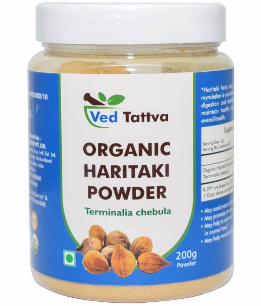 Ved Tattva Organic Haritaki Powder 200 Gm Pack of 1