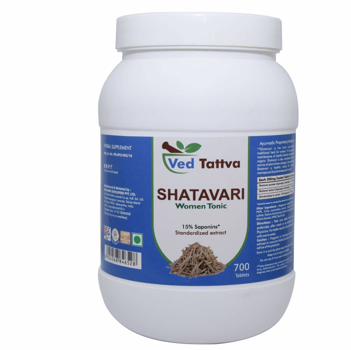 Ved Tattva Shatavari Tablet 700 No.S Pack of 1     			Ved Tattva Shatavari Tablet 700 No.S Pack of 1