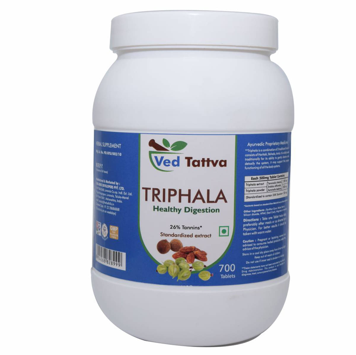     			Ved Tattva Triphala Tablet 700 No.S Pack of 1