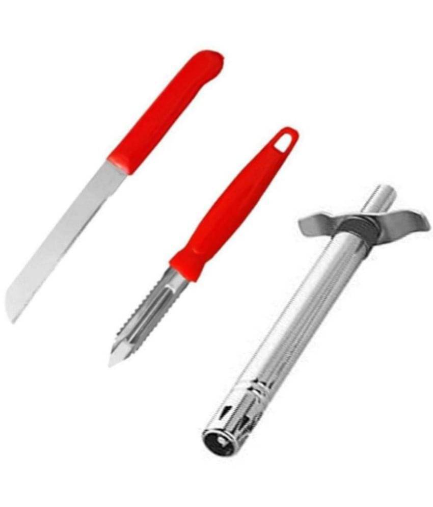     			Blooms Mall Combo of Peeler + Gas lighter+ 1 knife