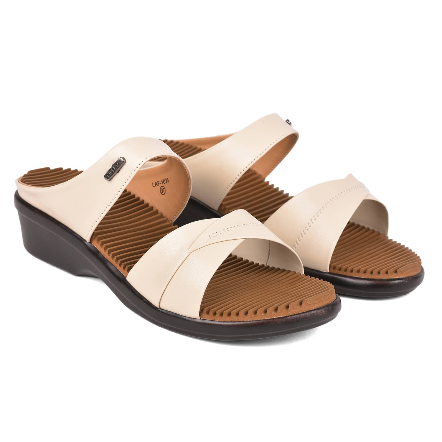     			Liberty White Slippers