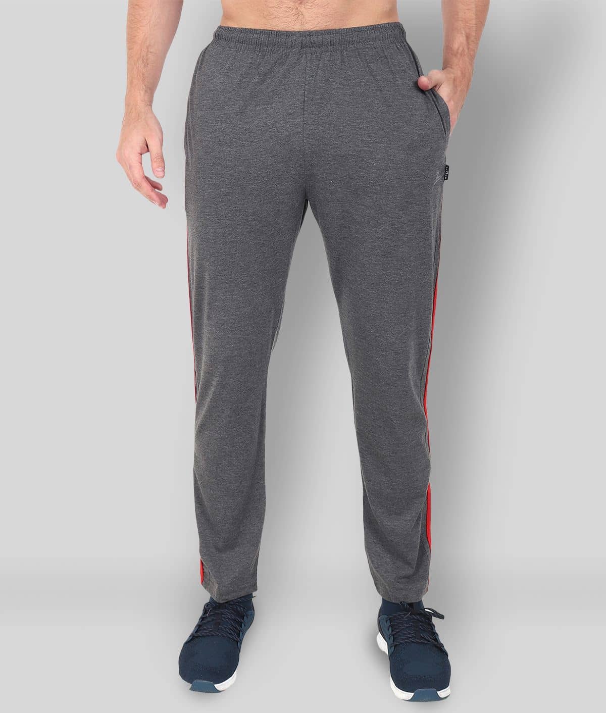Zeffit - Dark Grey Cotton Men's Trackpants ( Pack of 1 ) - Track Pants | Buy online on ZillyBuy