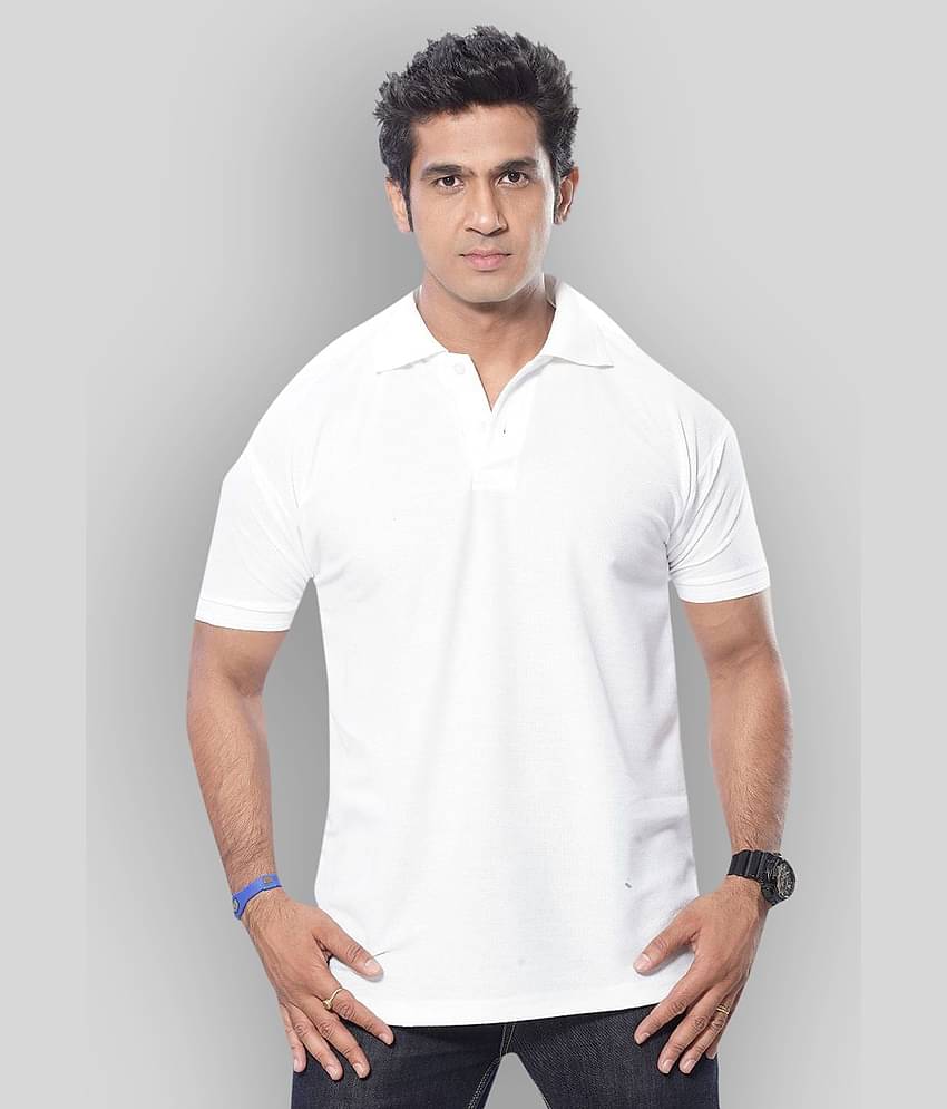 in365 Pack of 1 Cotton Blend Regular Fit Solid Half Sleeves Men's Polo T Shirt ( Turquoise )