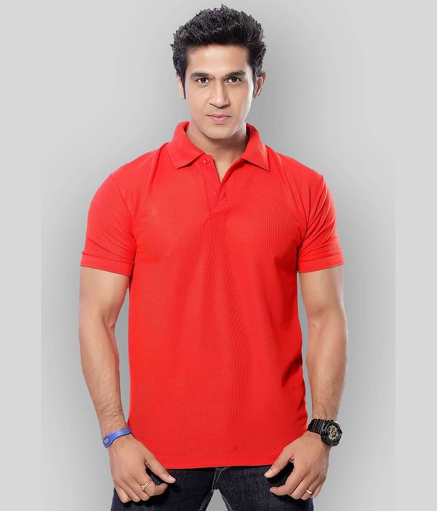 in365 Pack of 1 Cotton Blend Regular Fit Solid Half Sleeves Men's Polo T Shirt ( Turquoise )