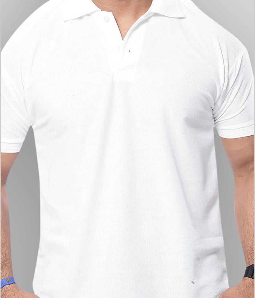 in365 Pack of 1 Cotton Blend Regular Fit Solid Half Sleeves Men's Polo T Shirt ( Turquoise )