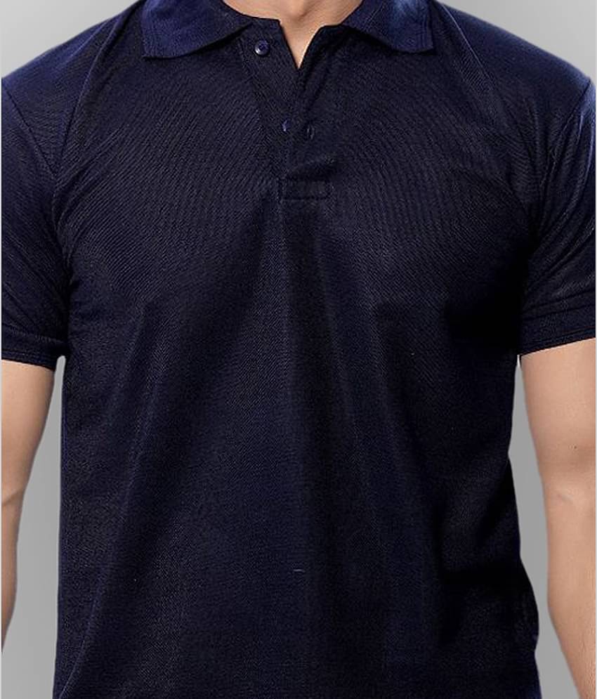 in365 Pack of 1 Cotton Blend Regular Fit Solid Half Sleeves Men's Polo T Shirt ( Turquoise )