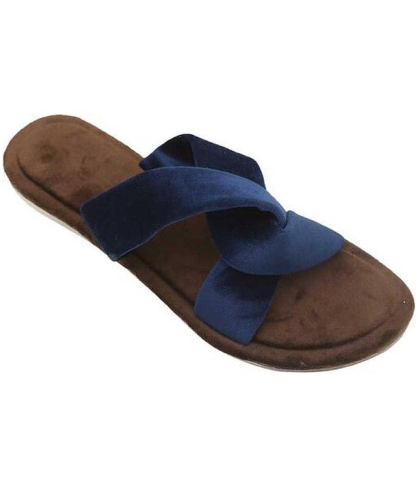     			Anjaneya Creations Blue Flats