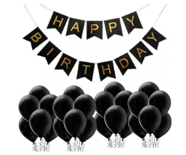 Blooms Mall Happy Birthday Balloons Decoration Kit 43 Pcs Set Banner & Latex Metallic Balloons Blooms Mall Happy Birthday Balloons Decoration Kit 43 Pcs Set Banner & Latex Metallic Balloons