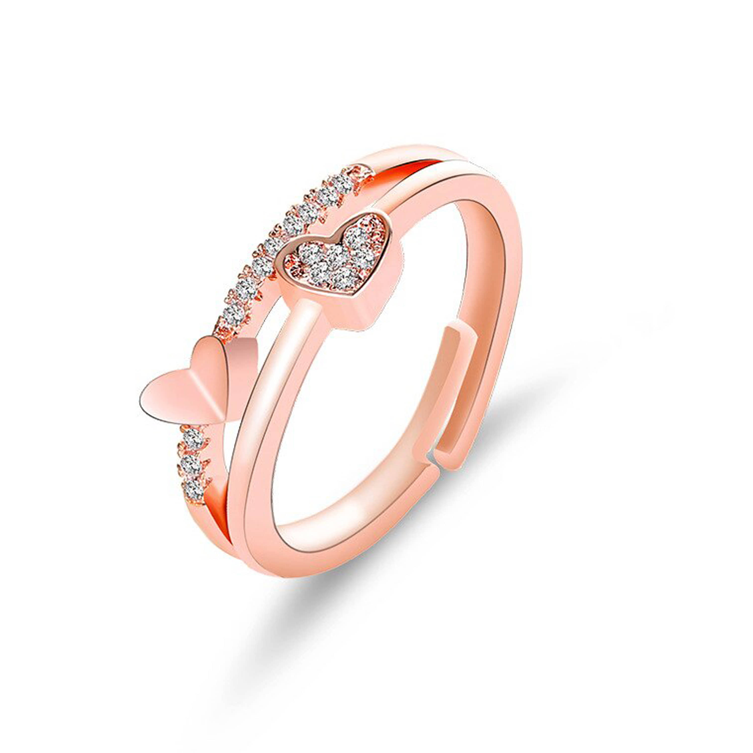 FASHION FRILL - Rose Gold Rings ( Pack of 1 )