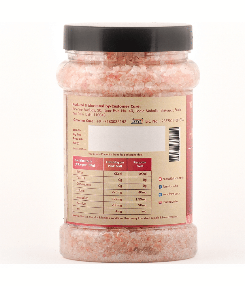 Farm Star Himalayan Pink Salt 1000 gm