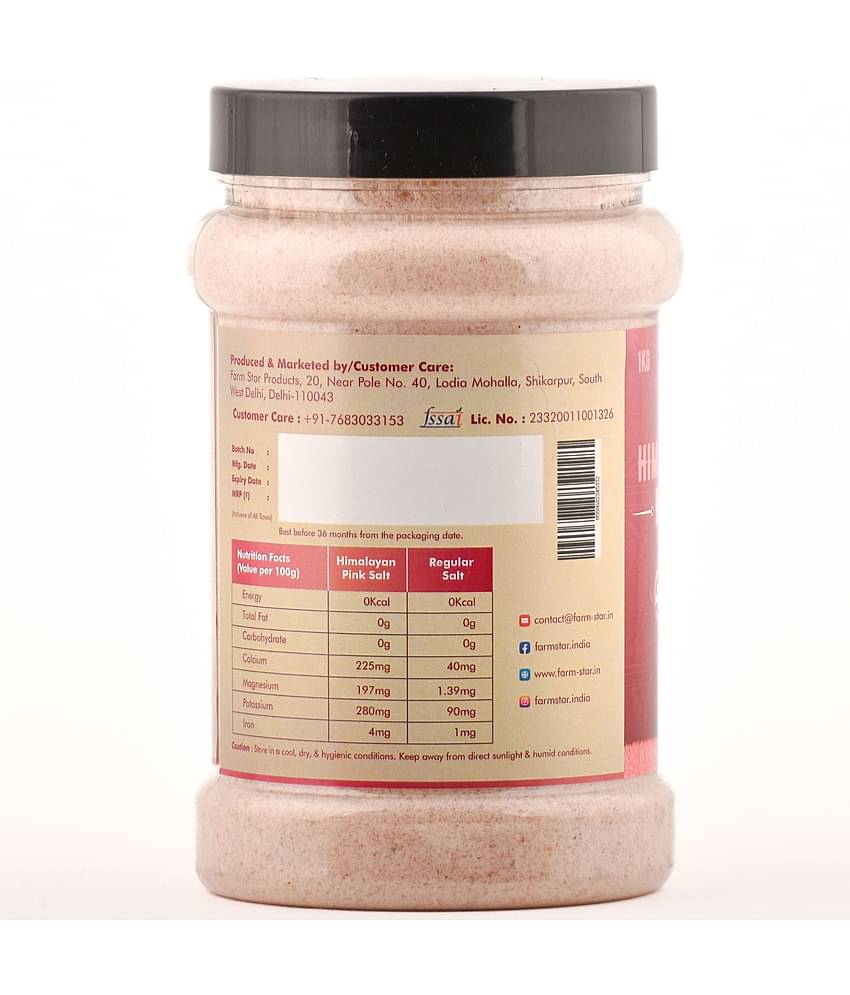 Farm Star Himalayan Pink Salt 1000 gm