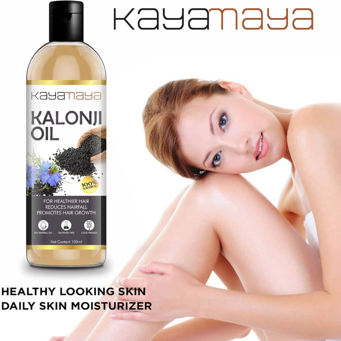 Kayamaya Cold Pressed Kalonji Black Seed Oil 100 mL