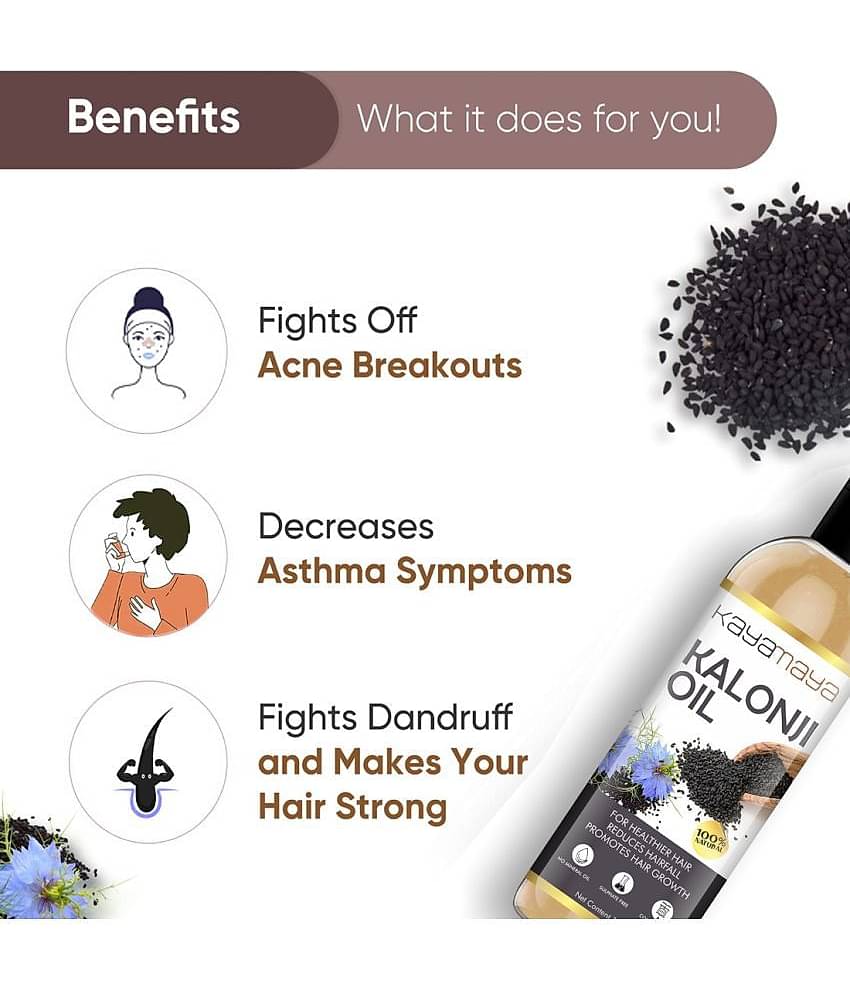 Kayamaya Cold Pressed Kalonji Black Seed Oil hair growth oil 100 mL