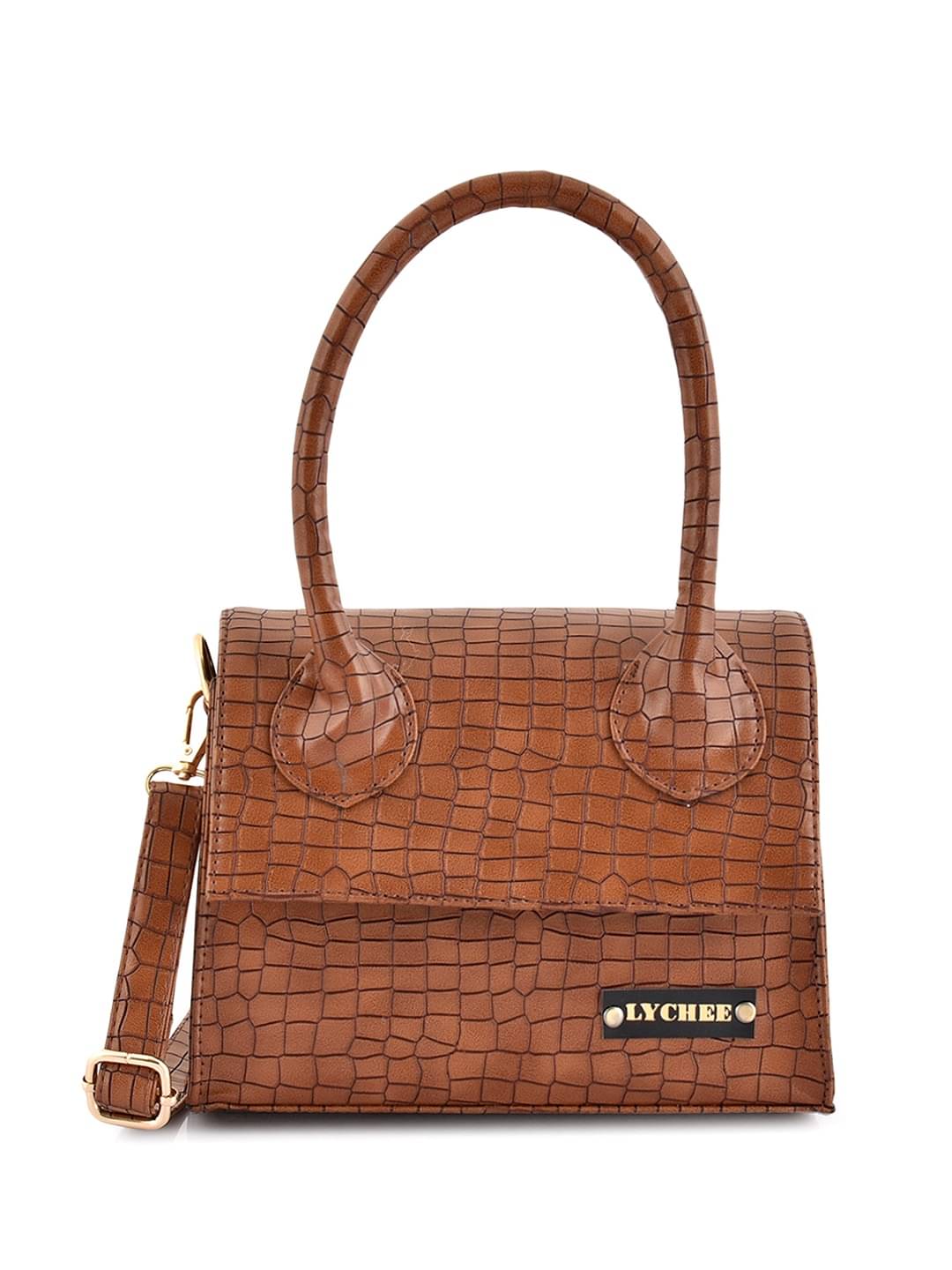     			SAKWOODS Sling Bag PU Set of 1 ( Brown )