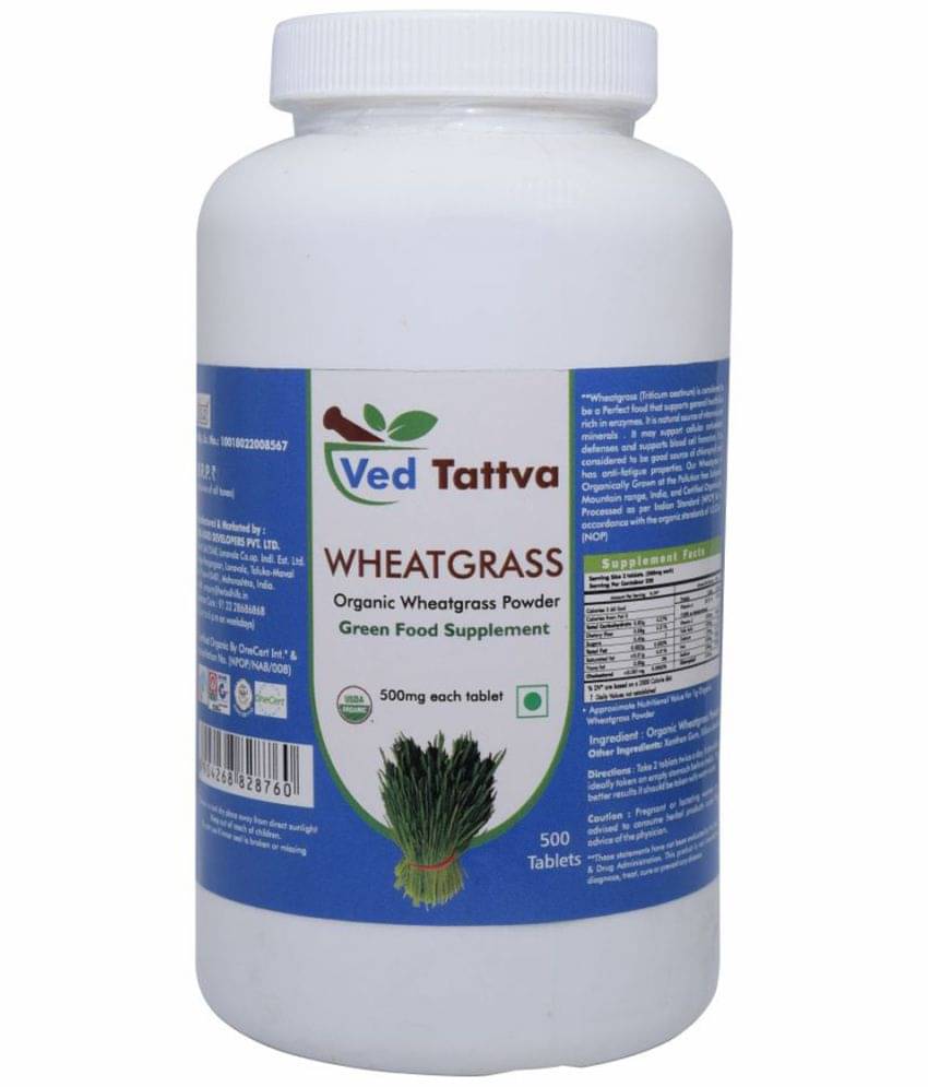     			Ved Tattva Wheatgrass Tablet 500 No.S Pack of 1