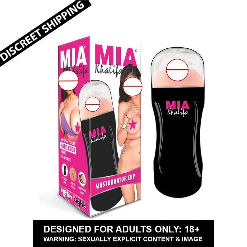 KAMAHOUSE MIA KHALIFA MALE POCKET PUSSY MASTURBATOR CUP WITH FREE LUBE-U.S.A