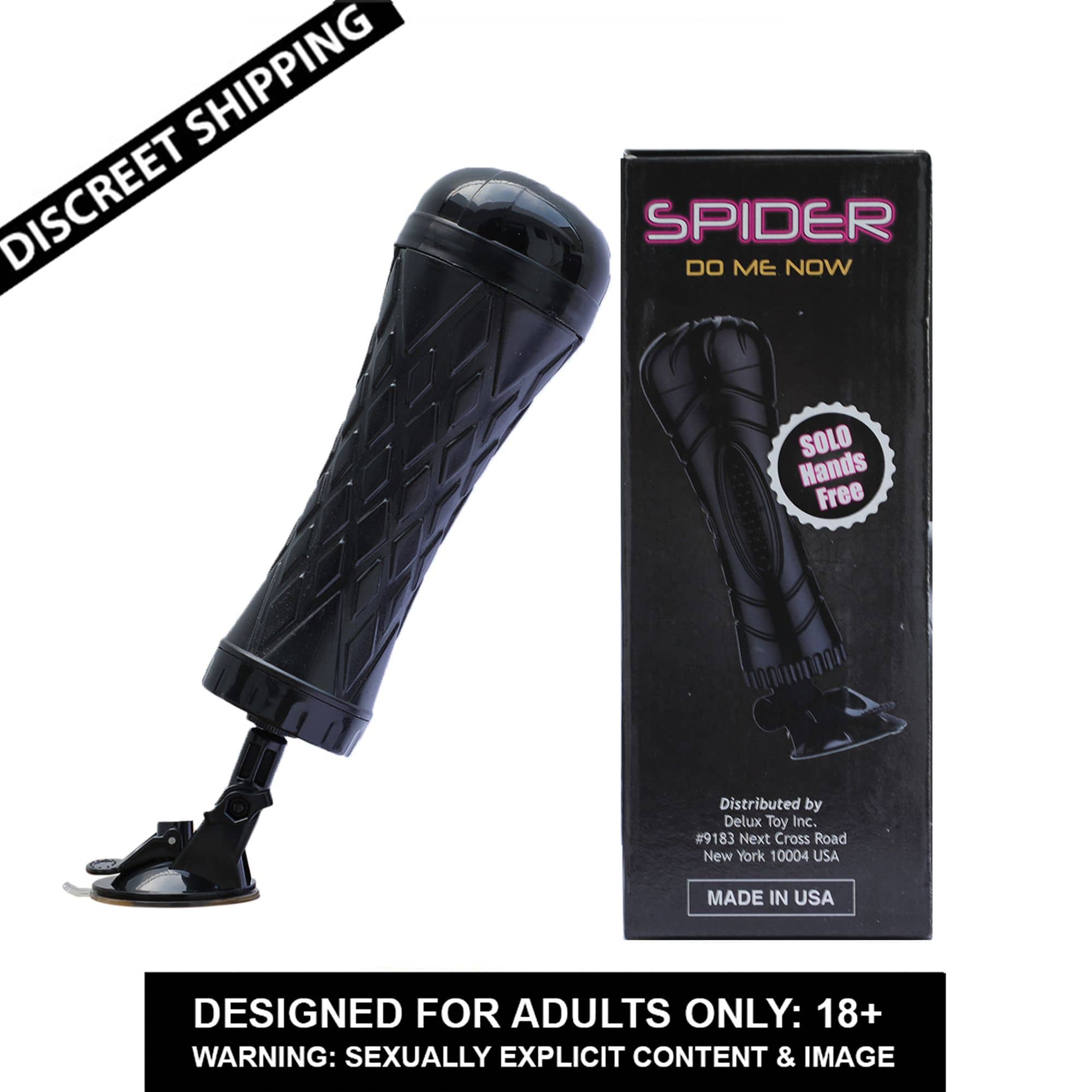 KAMAHOUSE SOLO HAND FREE SPIDER Masturbator MASTURBATOR SOFT&REAL PUSSY FOR MEN + FREE AQUA MOI LUBRICANT