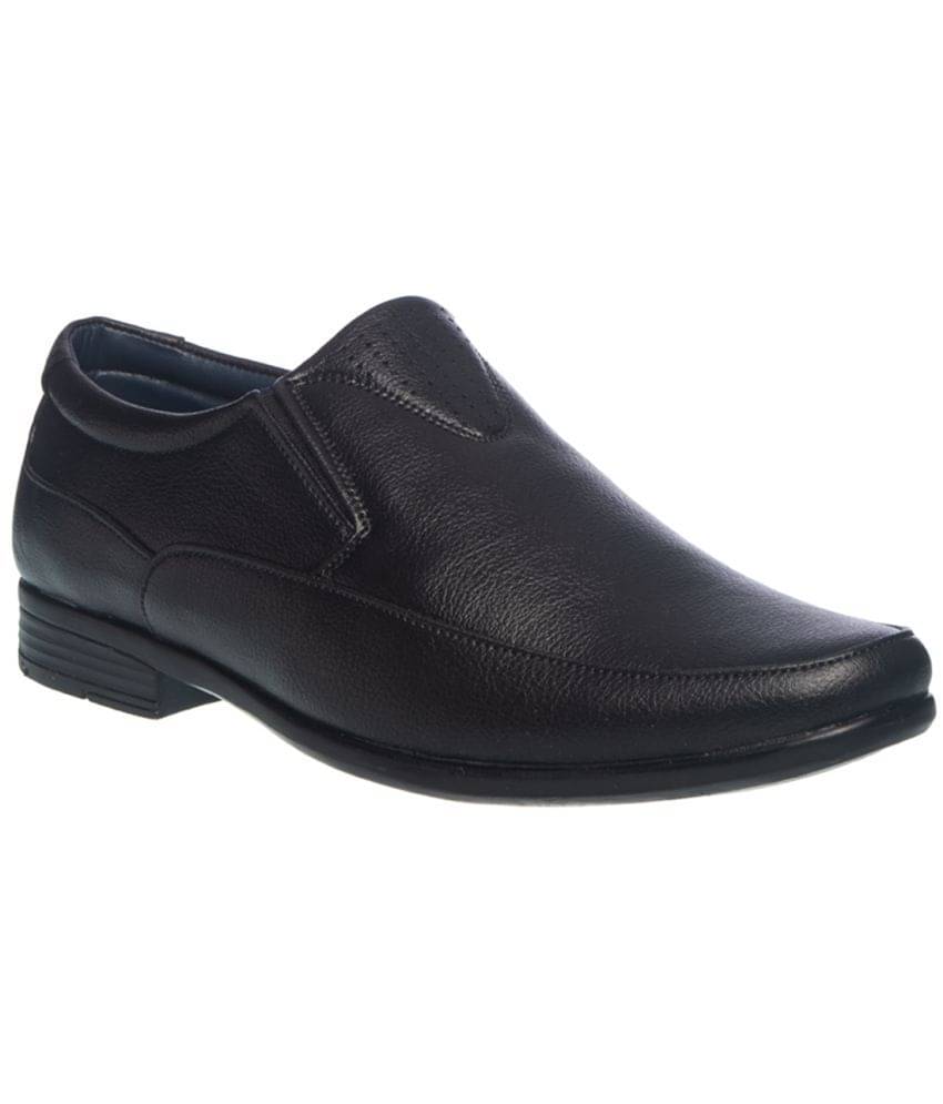     			KHADIM - Black Men's Slip On Formal Shoes