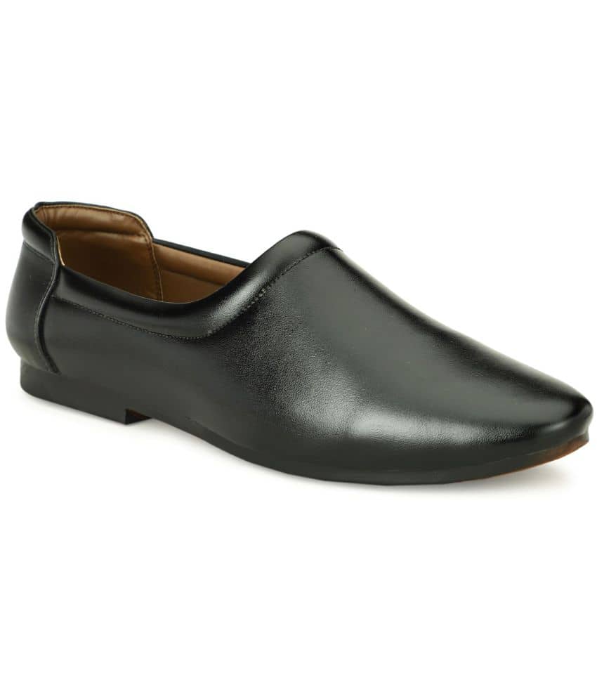 MARKRANGE - Black Men's Slip On Formal Shoes - Ethnic Shoes | Buy online on ZillyBuy