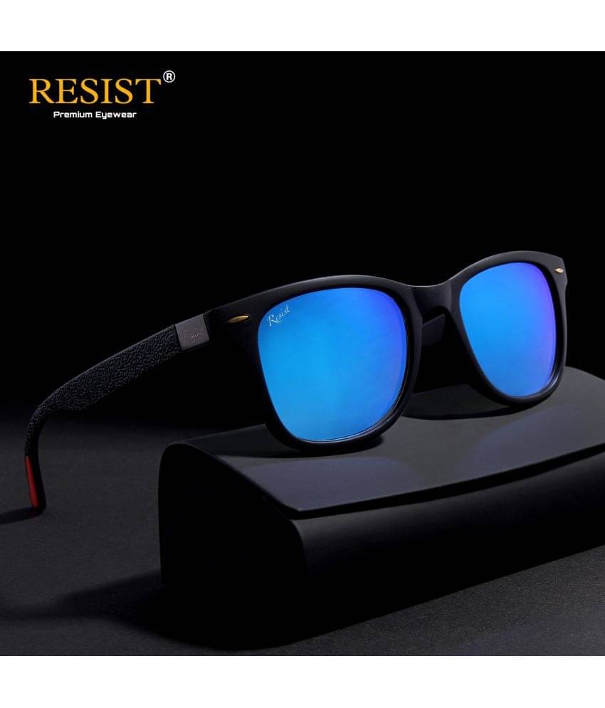 RESIST EYEWEAR Black Rectangular Sunglasses ( Pack of 1 ) RESIST EYEWEAR Black Rectangular Sunglasses ( Pack of 1 )