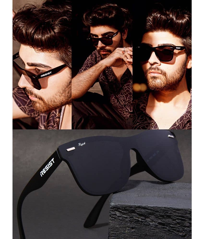 Buy RESIST EYEWEAR Black Square Sunglasses Pack of Online at
