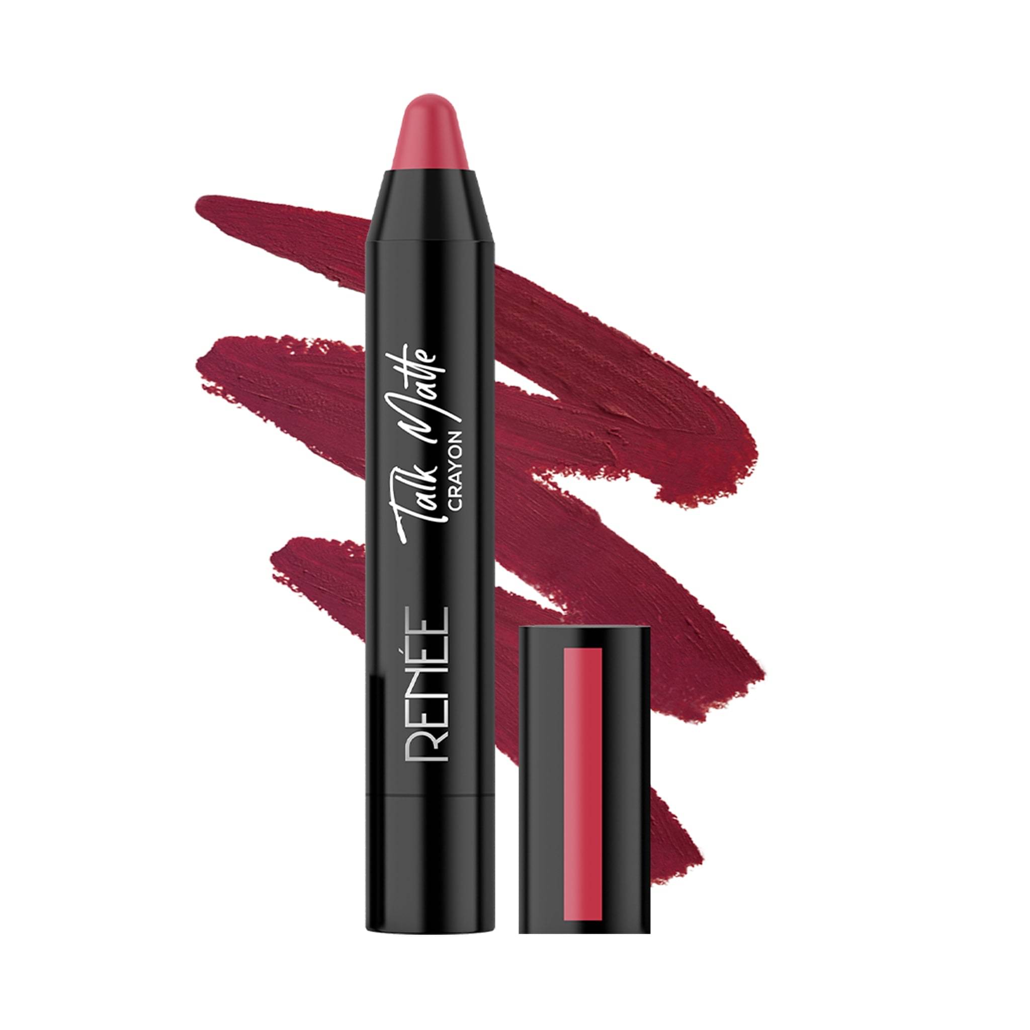     			RENEE Talk Matte Crayon Lipstick- Pink Thunder, Hydrating and Long-Lasting Matte Lip Color, 4.5g