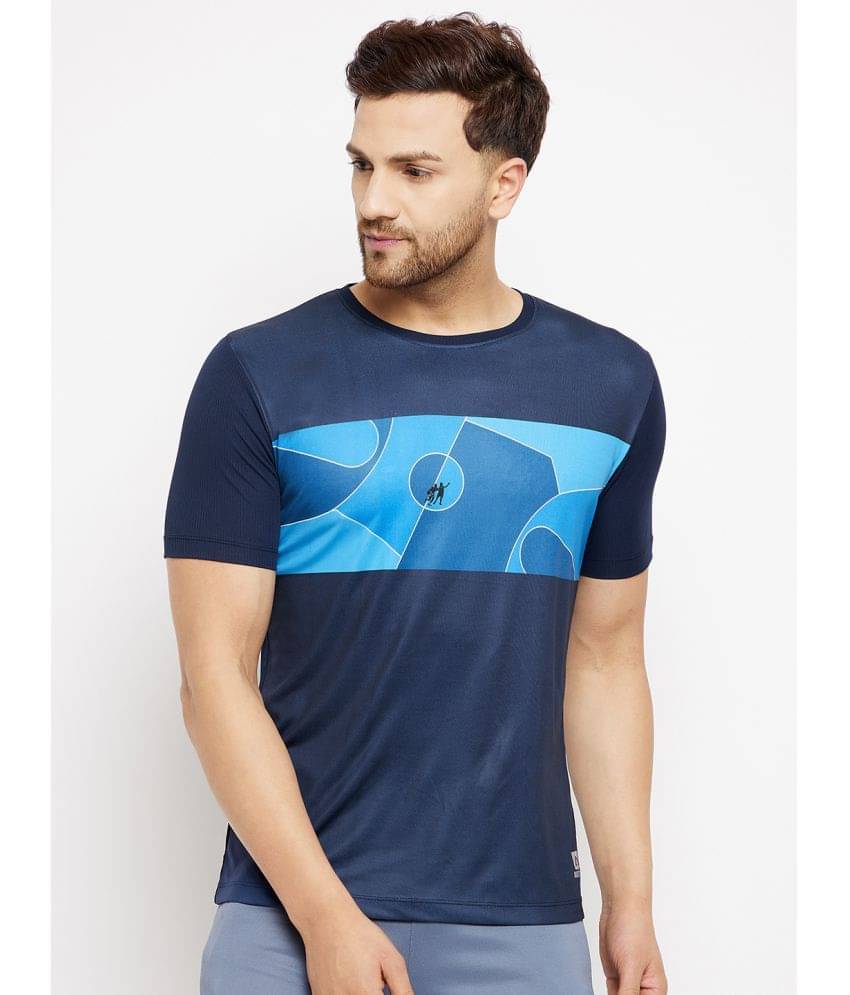     			Austiex - Polyester Regular Fit Navy Men's Sports T-Shirt ( Pack of 1 )