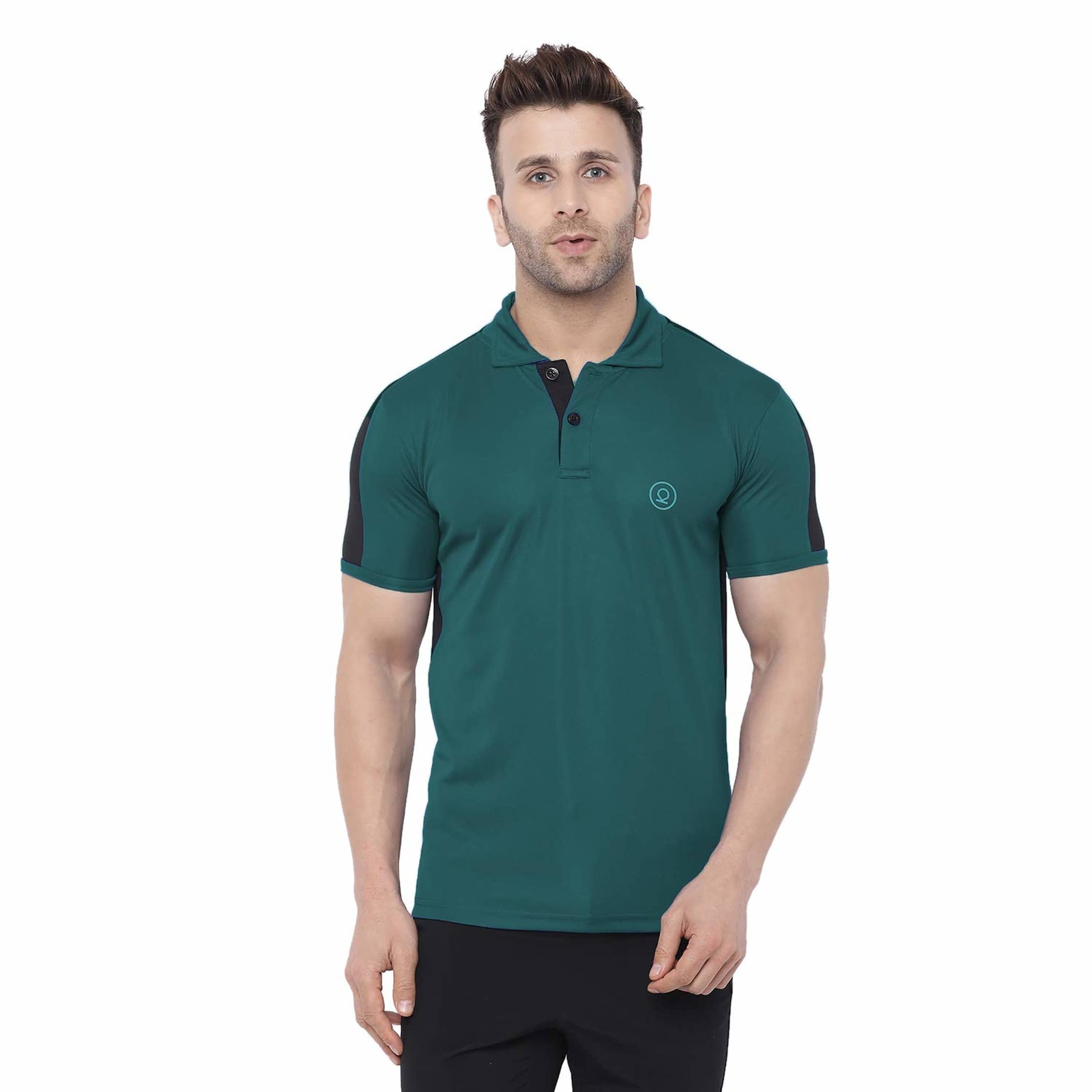 Chkokko - Polyester Regular Fit Green Men's Sports Polo T-Shirt ( Pack of 1 )