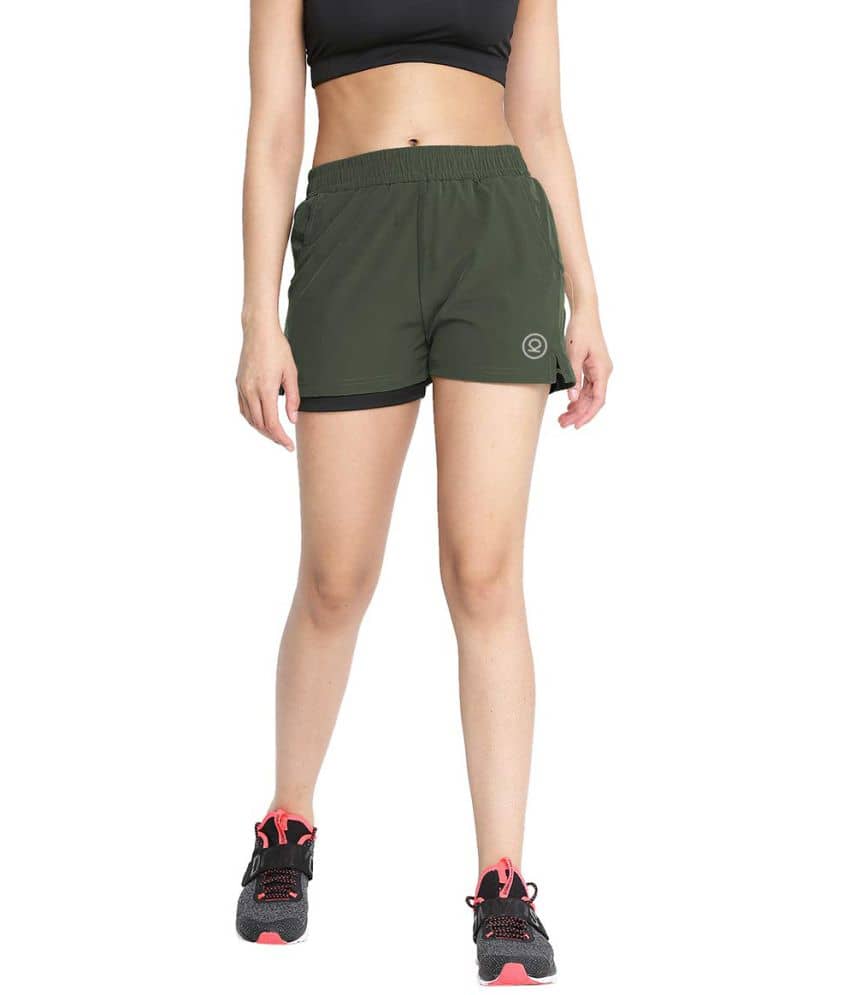 Chkokko Polyester Skorts - Black Single