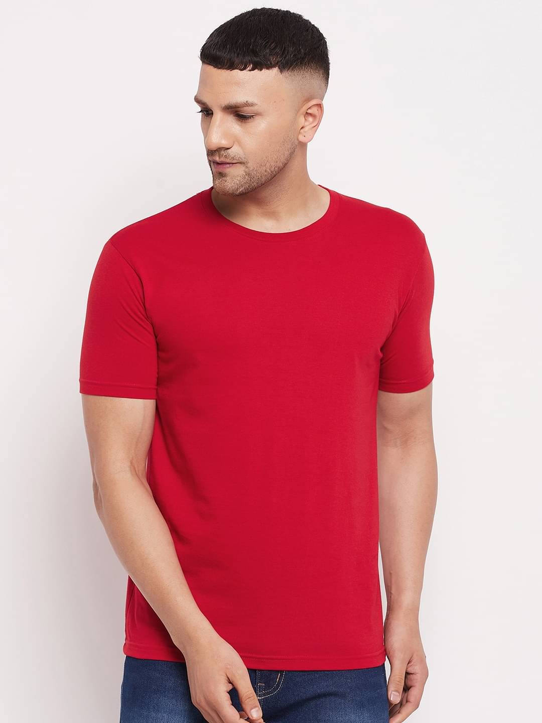     			Lycos Pack of 1 Cotton Blend Regular Fit Men's T-Shirt ( Red )