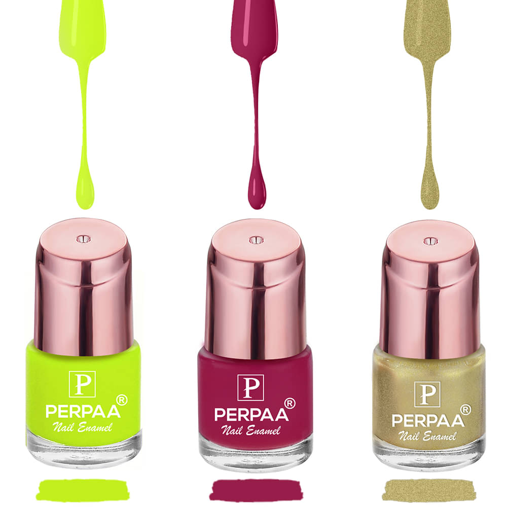     			Perpaa Perpaa Nail Polish Caramel Glossy Pack of 3 200 mL