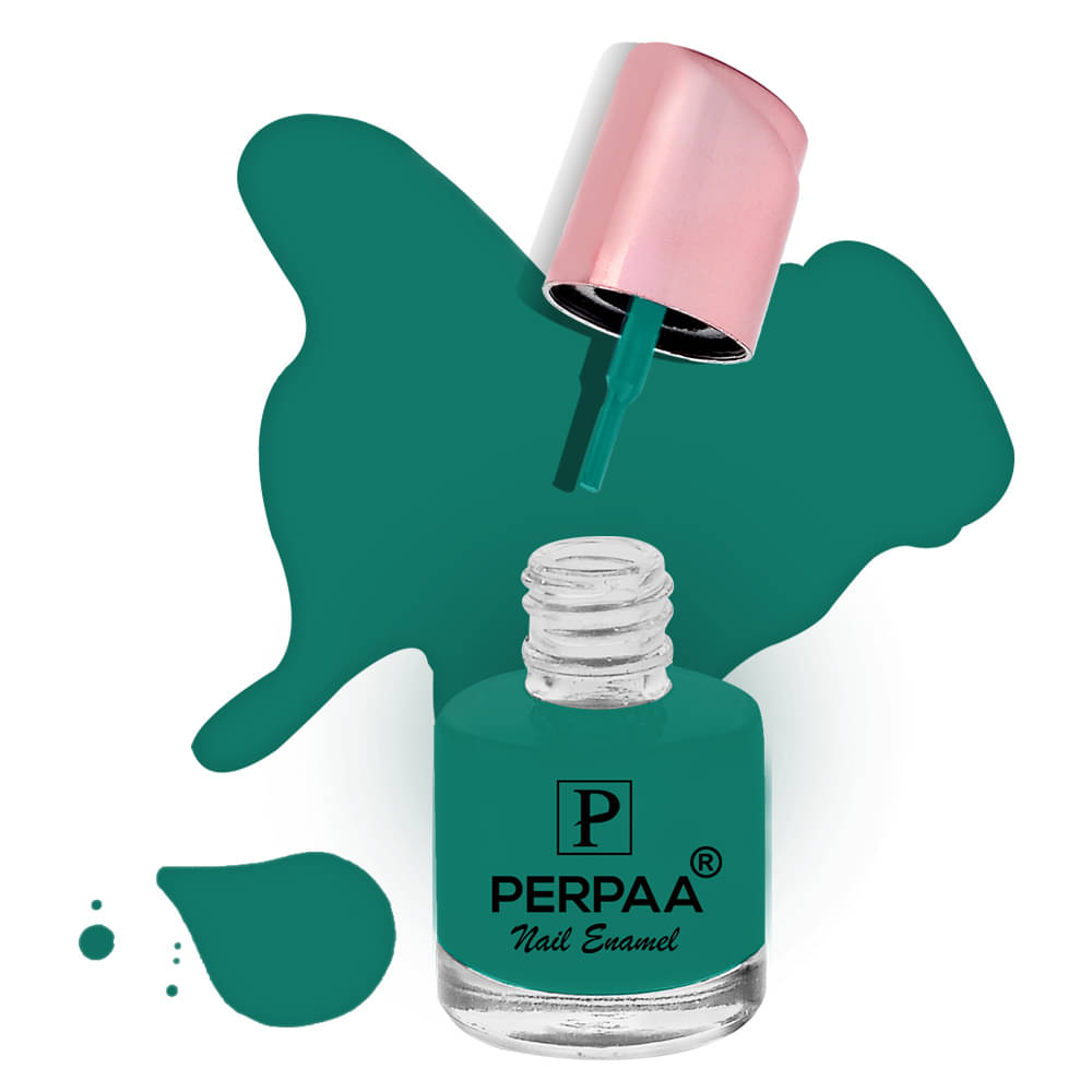     			Perpaa Perpaa Nail Polish Sea Green Peacock Green Glossy 100 mL