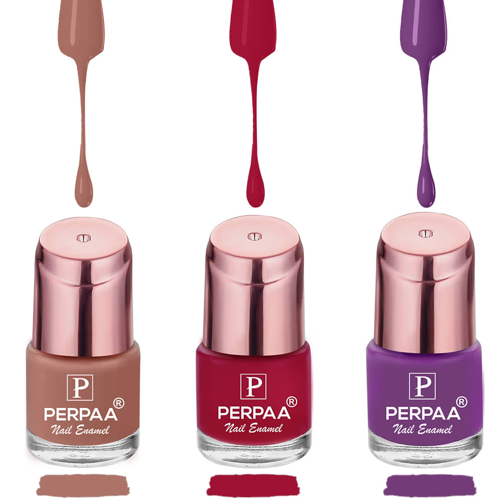     			Perpaa Perpaa Nail Polish Yellow Glossy Pack of 3 200 mL