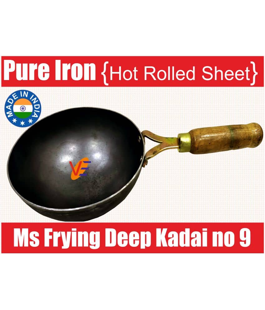 Veer - Iron Non coated Deep Kadhai 1.25 - Cookware | Buy online on ZillyBuy