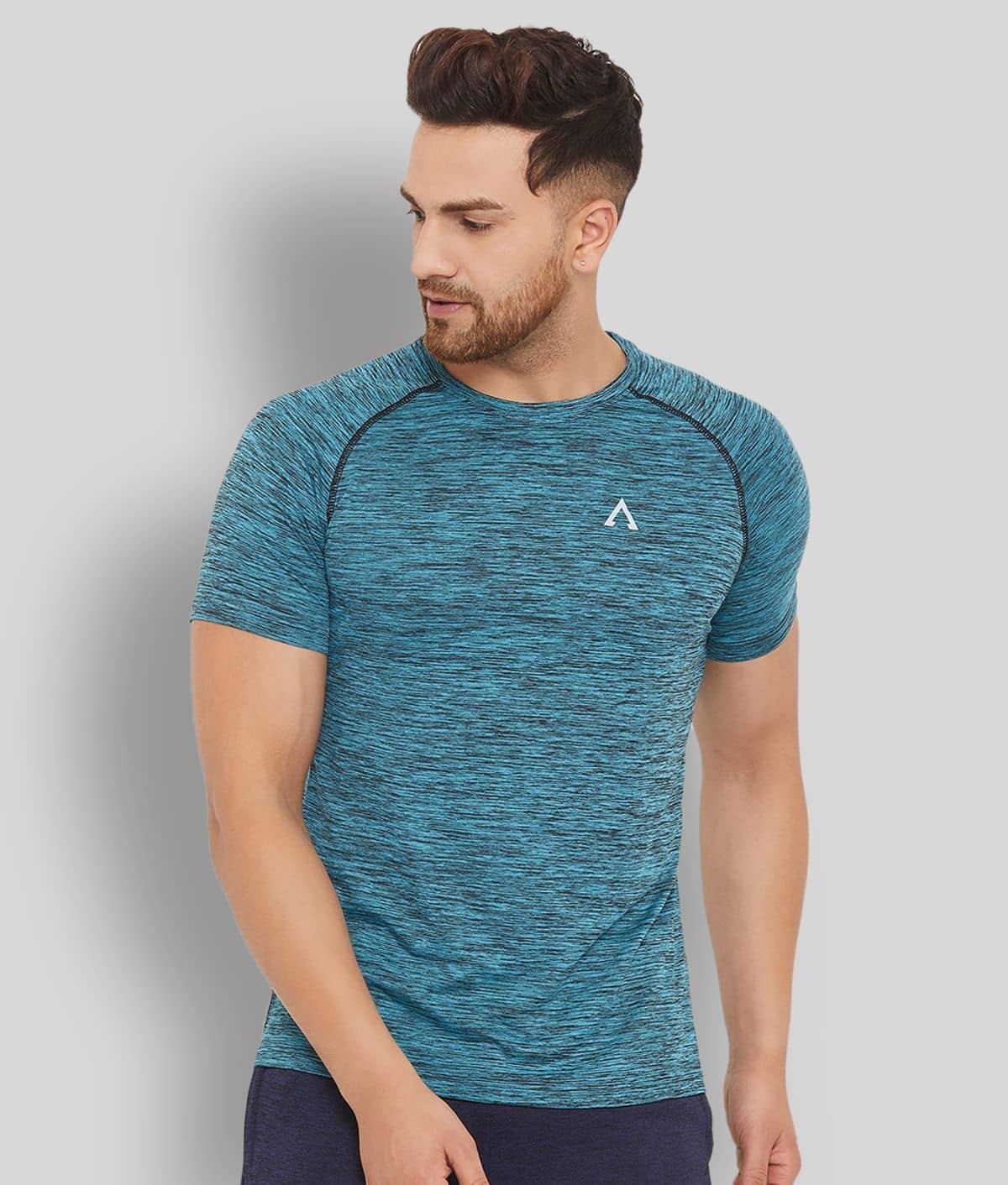 AUSTIN WOOD - Blue Polyester Regular Fit Men's Sports T-Shirt ( Pack of 1 )
