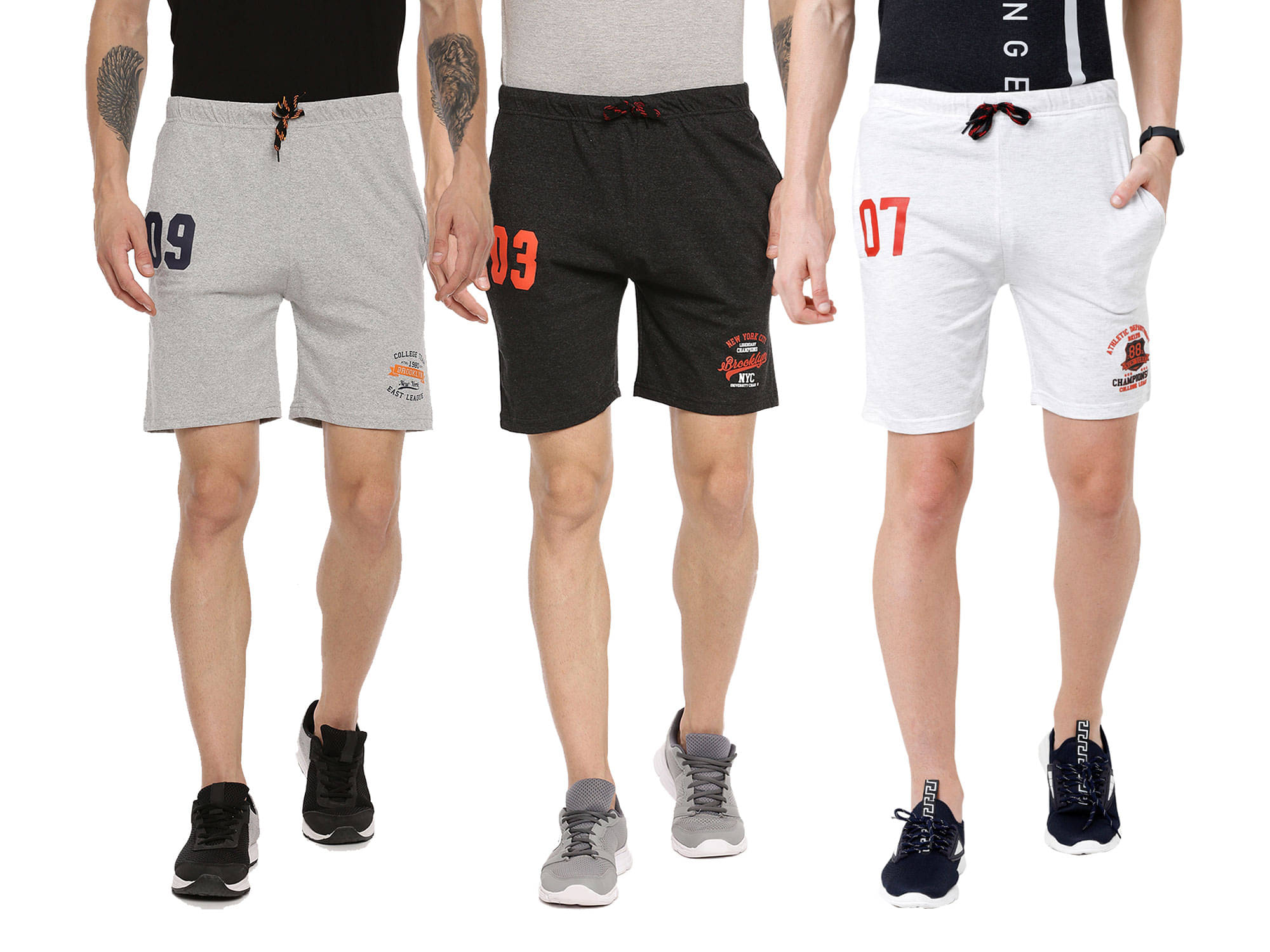     			Ardeur - Cotton Blend Multicolor Men's Shorts ( Pack of 3 )