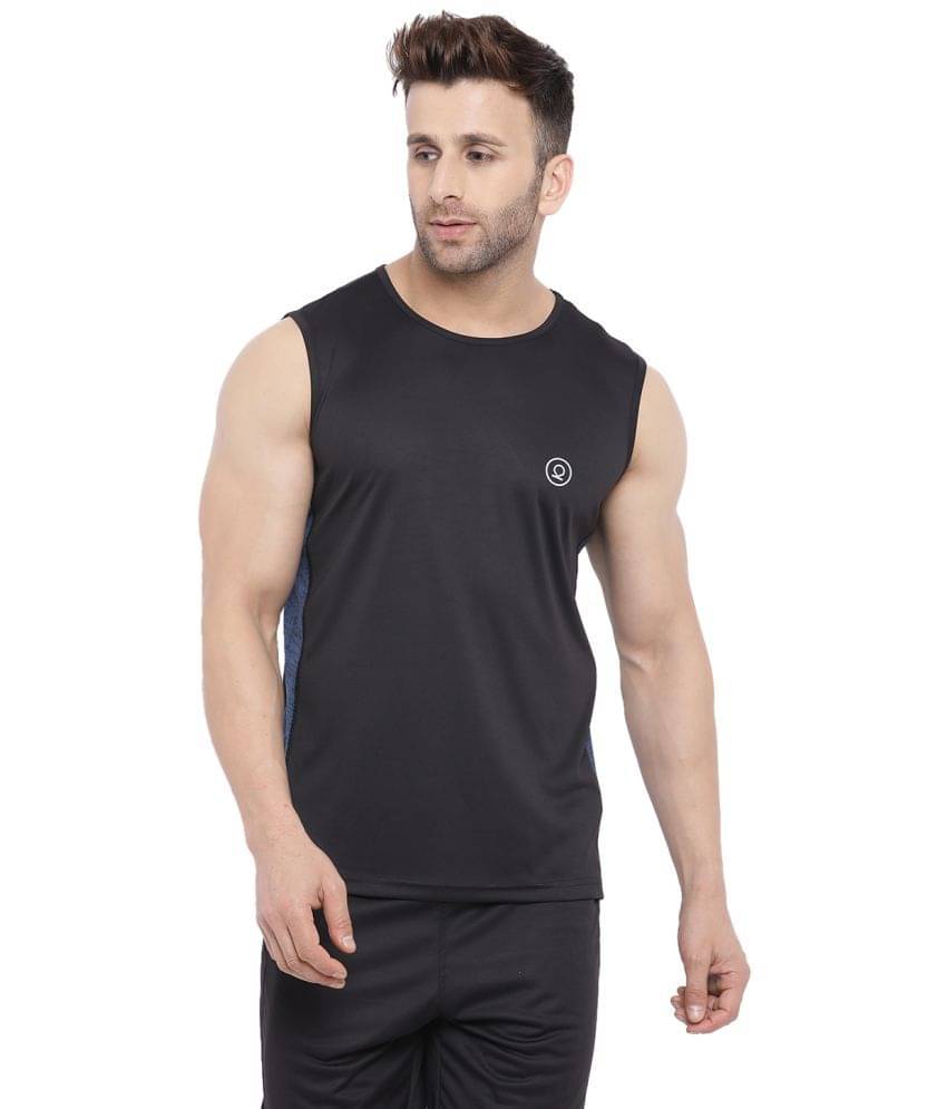 Chkokko Pack of 1 Polyester Tank For Men ( Blue ) Chkokko Pack of 1 Polyester Tank For Men ( Blue )