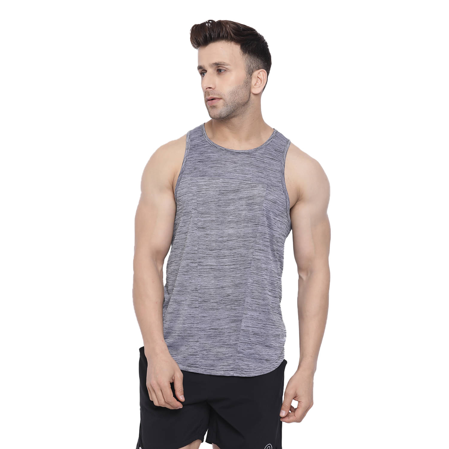    			Chkokko Pack of 1 Polyester Sleeveless vest For Men ( Dark grey )