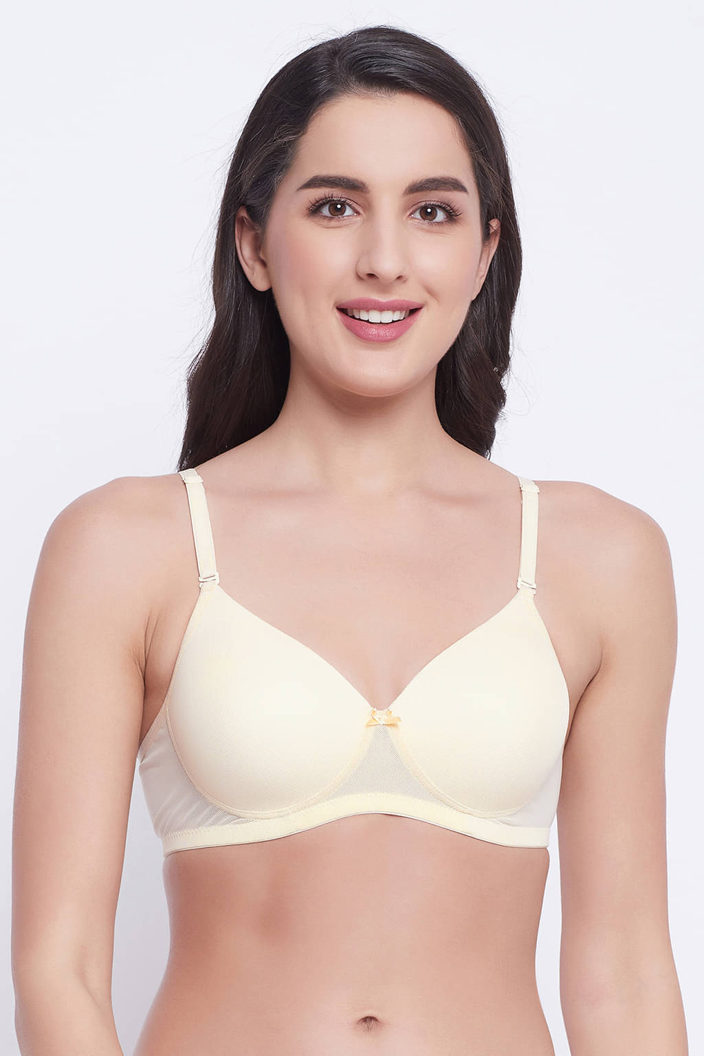     			Clovia Lace Lightly Padded Women's T-Shirt Bra ( Beige )