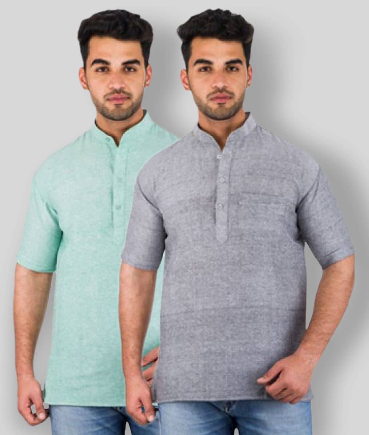 DESHBANDHU DBK - Multicolor Cotton Men's Regular Kurta ( Pack of 2 ) - Kurtas & Kurta Sets | Buy online on ZillyBuy