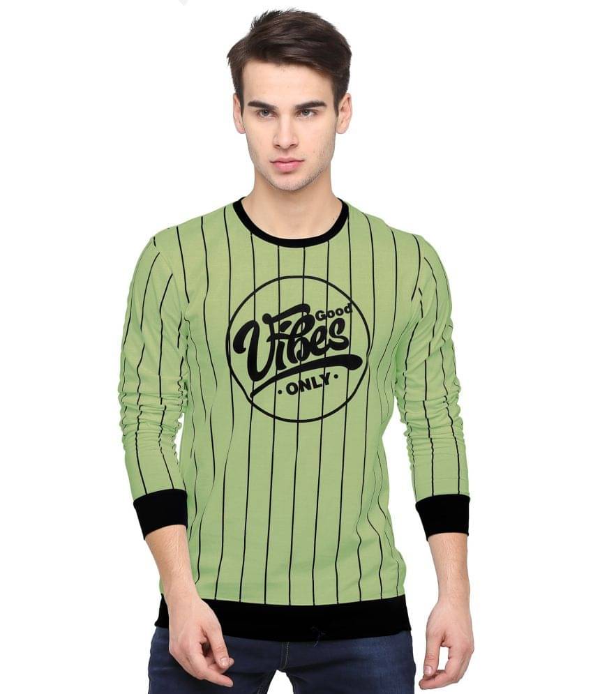 Maniac - Cotton Slim Fit Green Men's T-Shirt ( Pack of 1 ) Maniac - Cotton Slim Fit Green Men's T-Shirt ( Pack of 1 )